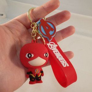 Flash Superhero Key Chain Key Ring Comic Movie Character Figurine Keychain Gift
